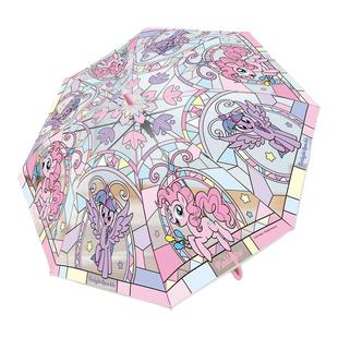 Pinky小马宝莉窗花款雨伞 透明雨伞不挡视线更安全 儿童雨伞【1】