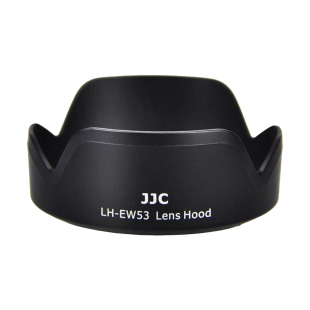 JJC 适用佳能EW-53遮光罩EF-M 15-45mm镜头RF-S 18-45mm EOS R10 R7 R50 M50II M5 M6II M200微单相机配件