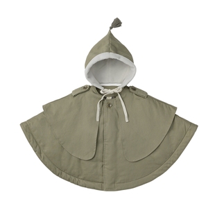 MARLMARL儿童宝宝军装风斗篷风衣外套秋冬带帽子外出披风sonnet02