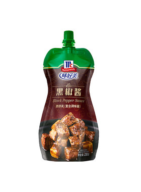 味好美黑椒汁230g牛排专用低脂肪黑胡椒酱意面牛肉粒腌料烤肉腌料