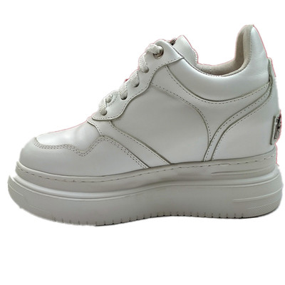 休闲隐形增高9CM艾公主女鞋牛皮