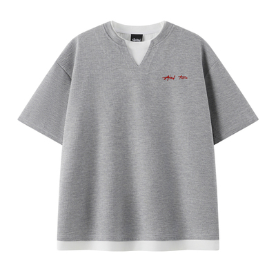 andtime华夫格假两件短袖