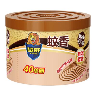 超威蚊香经典檀香卫生线香家用室内驱蚊安神去味留香实惠盘式蚊香