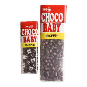日本进口Meiji明治巧克力豆bb豆ChocoBaby五宝巧克儿童节礼物零食