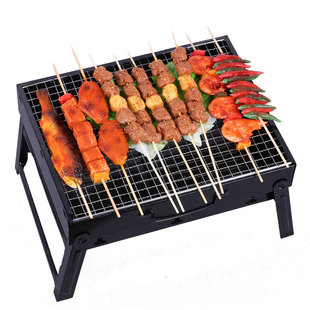 仿真羊肉串模型烧烤鸡翅鱿鱼假食物烤串烤炉影视道具拍摄样品摆件