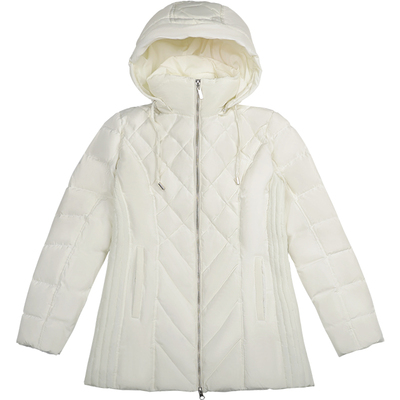 OROLAY短款立领连帽羽绒服