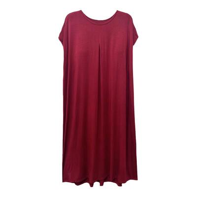 带胸垫无袖简约莫代尔大码睡裙女