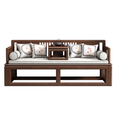 新中式实木罗汉床伸缩多功能禅意