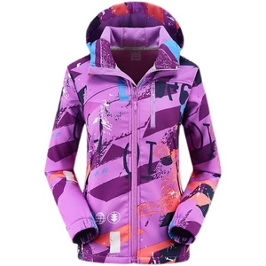 2022新款冲锋衣女式户外运动单层加绒保暖修身迷彩跑步软壳上衣男