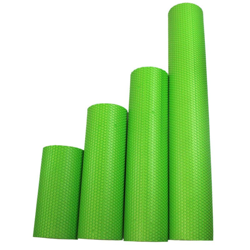 EVA按摩瑜伽柱放松肌肉健身滚轴浮点泡沫轴普拉提棒实心深度按摩