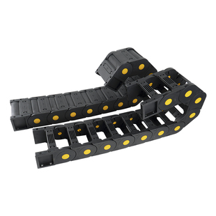 尼龙拖链坦克链铝线槽电缆机床桥式全封闭雕刻机高速静音塑料链条