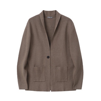 JSSDHOMME元宝针法针织立领外套