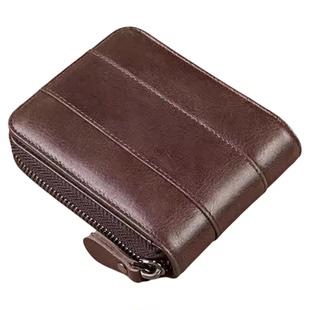 钱包男士短款真皮质感2026新款拉链爆款驾驶证卡包式皮夹子钱夹女