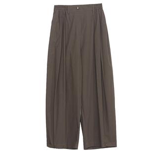 谜底阔腿裤女2024年夏季新品通勤风大廓形特色高腰长裤242MK0509