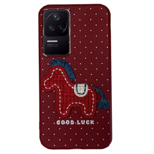 适用于红米k50手机壳redmik50pro新年款小米22041211ac马年red米50k红色por防摔软壳女k5o薄款波点中国风创意