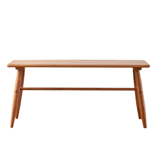 实木长凳长条凳餐椅卧室床尾凳吃饭凳子樱桃木换鞋凳长椅子原木