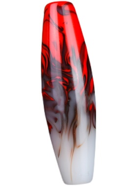 青峰玉业玉器新疆和田玉天珠吊坠男女款鸡血玉挂件原石吊坠项链