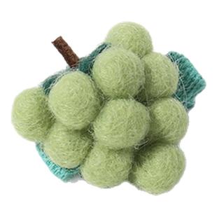 宋亚轩同款手工羊毛毡立体仿真菠萝水果发夹侧边刘海夹可爱童趣