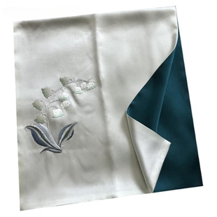 KAACECHY苏绣丝巾妈妈款高端旗袍外搭桑蚕丝披肩真丝围巾礼盒装