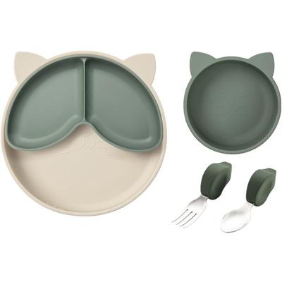 Qlittle儿童餐具套装食品级硅胶