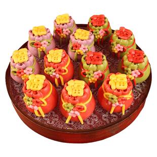 山东福袋馒头元宝钱袋饽饽花样馍馍花样手工年夜饭过年马年花糕