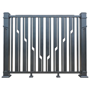 定制铝合金护栏别墅自建房院墙围栏户外庭院花园栅栏铝艺围墙栏杆