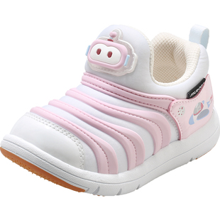 牧童儿童运动鞋2026春季新款男童闪灯鞋机器人轻便女童毛毛虫鞋子