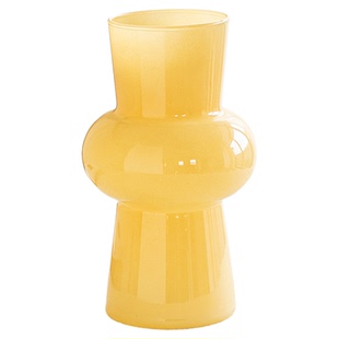 花瓶现代简约风法式轻奢高级感粉色玻璃客厅水培鲜花插花餐桌摆件