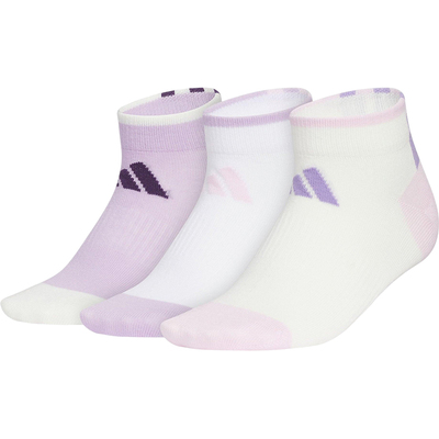 Adidas/阿迪达斯正品ANKLE SOCKS儿童针织透气袜三双装KC2744