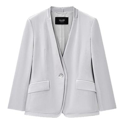 【会呼吸的丝绒】Laurel劳芮26春新款无领双层边西装LWL371T01700