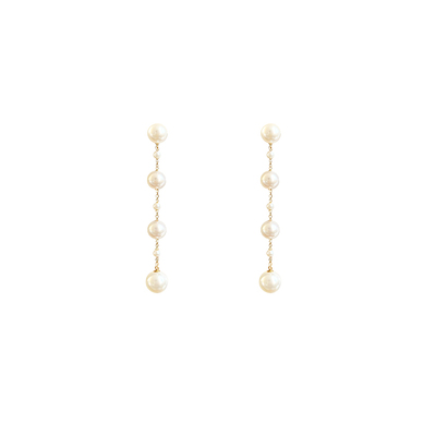 西大班满天星长款流苏耳线14K金