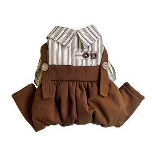 小小画家!宠物衣服秋季新款泰迪约克夏柯基四脚衣猫咪背带裤保暖