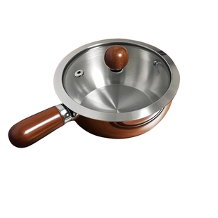 不锈钢小奶锅家用宝宝辅食锅热油泼油锅厨房一人食小锅泡面锅热奶