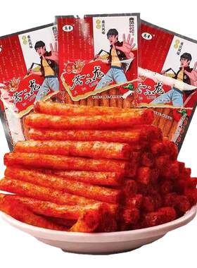 万幸李小龙节节棒辣条面筋素食休闲零食怀旧零食重庆风味校园小吃