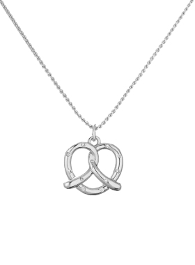 碱水结面包项链女趣味金属风