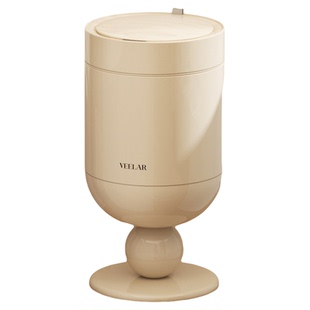 复古垃圾桶家用客厅轻奢风感应开盖办公室纸篓高颜值中古风自动款