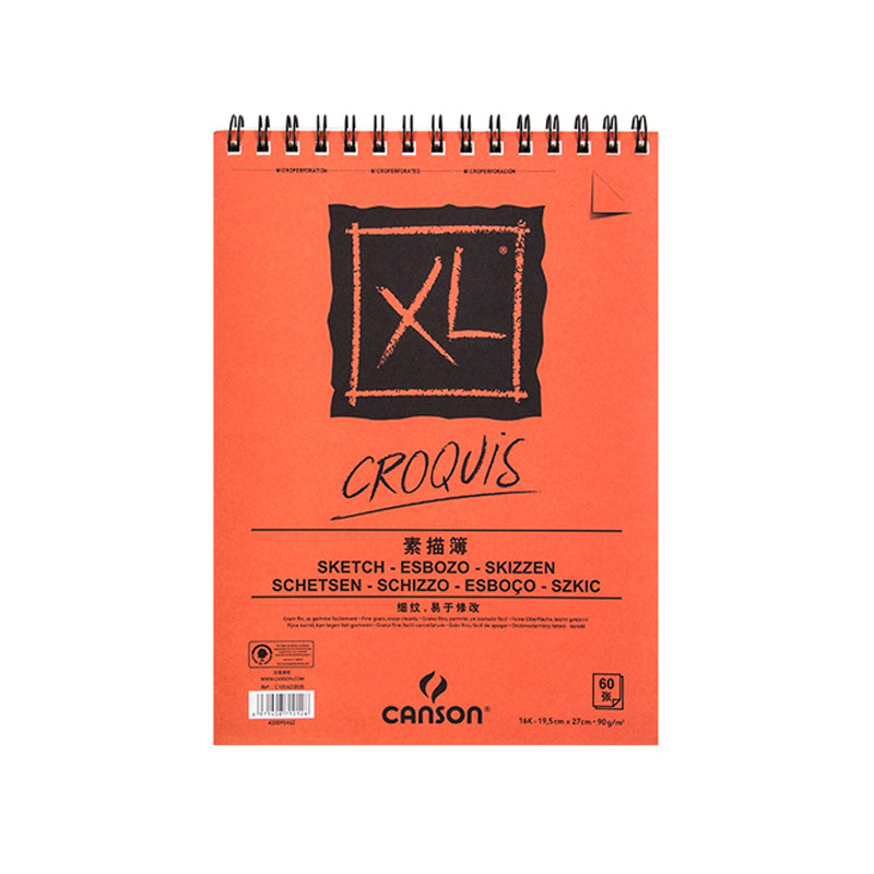 CANSON康颂XL系列绘画本素描本90克160克300克创意本A3A4A516开8k
