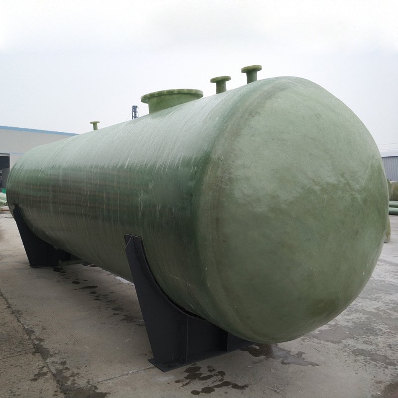 玻璃钢盐酸卧立式缠绕可承受腐蚀化工废污水储存双氧水玻耐腐蚀