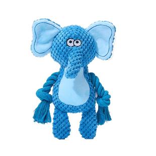 狗狗玩具宠物磨牙耐咬毛绒绳结发声解闷小狗幼犬拔河玩偶用品响纸