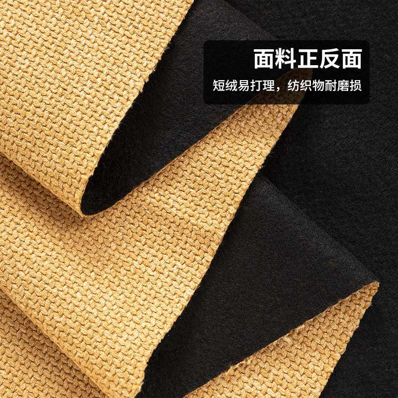 加厚麻布粗做沙发布料抱素色亚麻棉软剪散坐垫硬面料批发包枕麻包
