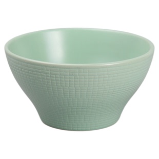 日式浮雕斗笠面碗6寸高级感哑光陶瓷餐具家用釉下彩好看汤碗饭碗