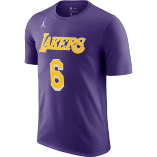 Nike/耐克正品洛杉矶湖人队JORDAN NBA 男子短袖T恤新款 CV9987