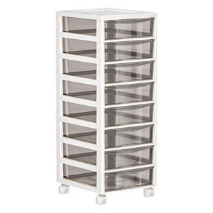 可移动塑料学生课本分类推车办公A4文件架B4资料架多层加大带抽屉