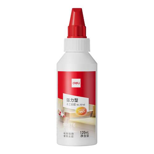 得力木工胶水扁口胶头白胶粘木头专用强力粘贴家具木材万能修复实木地板椅子凳子桌子快干免打孔透明手工diy
