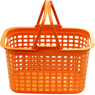 日式洗衣篮超市购物篮手提篮便利店塑料筐批发加厚大号框子水果菜