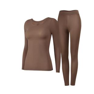 半醒冷狗秋冬大码肌底衣打底修身防寒保暖内衣女无痕衣秋衣裤套装