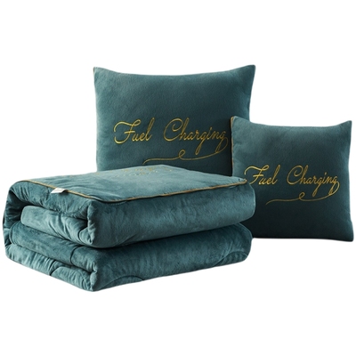 冬季加厚抱枕被子两用高档车载