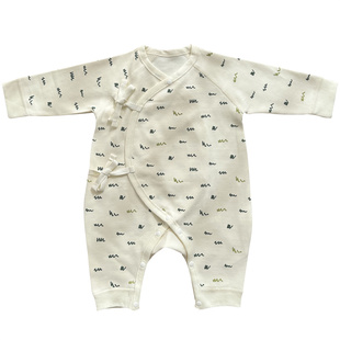 新生婴儿秋装满月衣服初生宝宝秋冬季连体哈衣纯棉无骨爬服和尚服