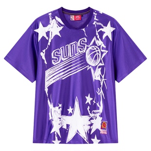 SprayGround I NBA HWC联名系列 太阳队潮流印花logo图案短袖T恤
