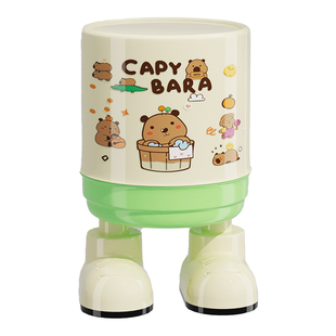 垃圾桶家用2026新款客厅轻奢带盖卧室卫生间高颜值大容量可爱纸篓